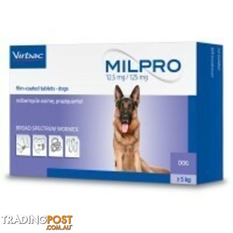 MILPRO ALLWORMER FOR DOGS 5-25KGS