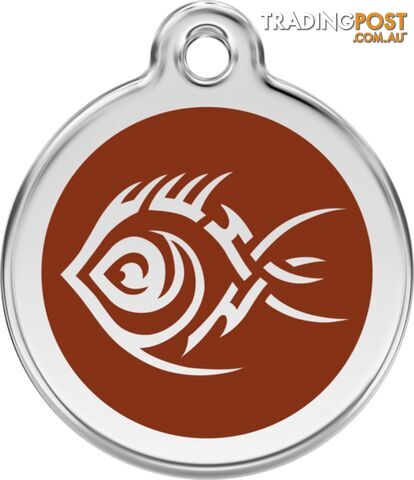 RED DINGO TRIBAL FISH BROWN TAG - LIFETIME GUARANT