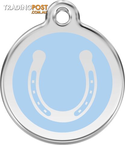 RED DINGO HORSE SHOE LIGHT BLUE TAG - LIFETIME GUA