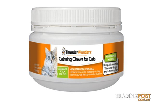 THUNDER WUNDER CALMING CHEWS FOR CATS 180G