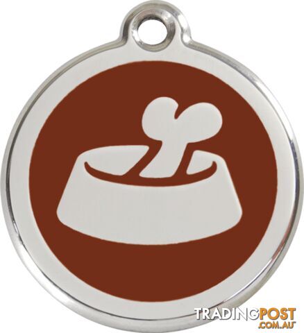 RED DINGO BONE IN BOWL TAG BROWN - LIFETIME GUARAN