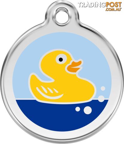 RED DINGO RUBBER DUCK LIGHT BLUE TAG - LIFETIME GU