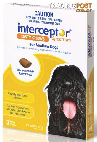INTERCEPTOR SPECTRUM TASTY CHEWS FOR MEDIUM DOGS 1