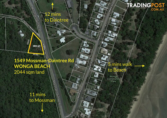 1549 Mossman Daintree Road WONGA BEACH QLD 4873