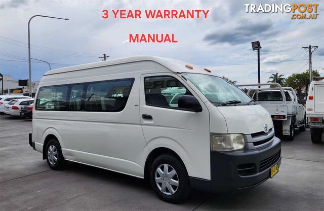 2008 TOYOTA HIACE COMMUTER TRH223R MY07 UPGRADE BUS