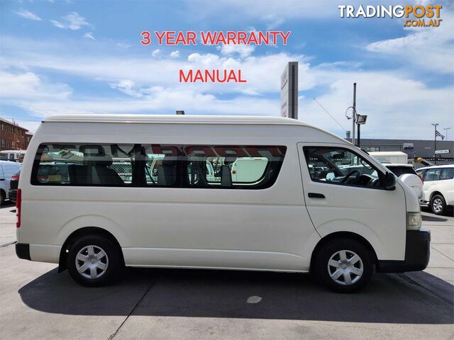 2008 TOYOTA HIACE COMMUTER TRH223R MY07 UPGRADE BUS