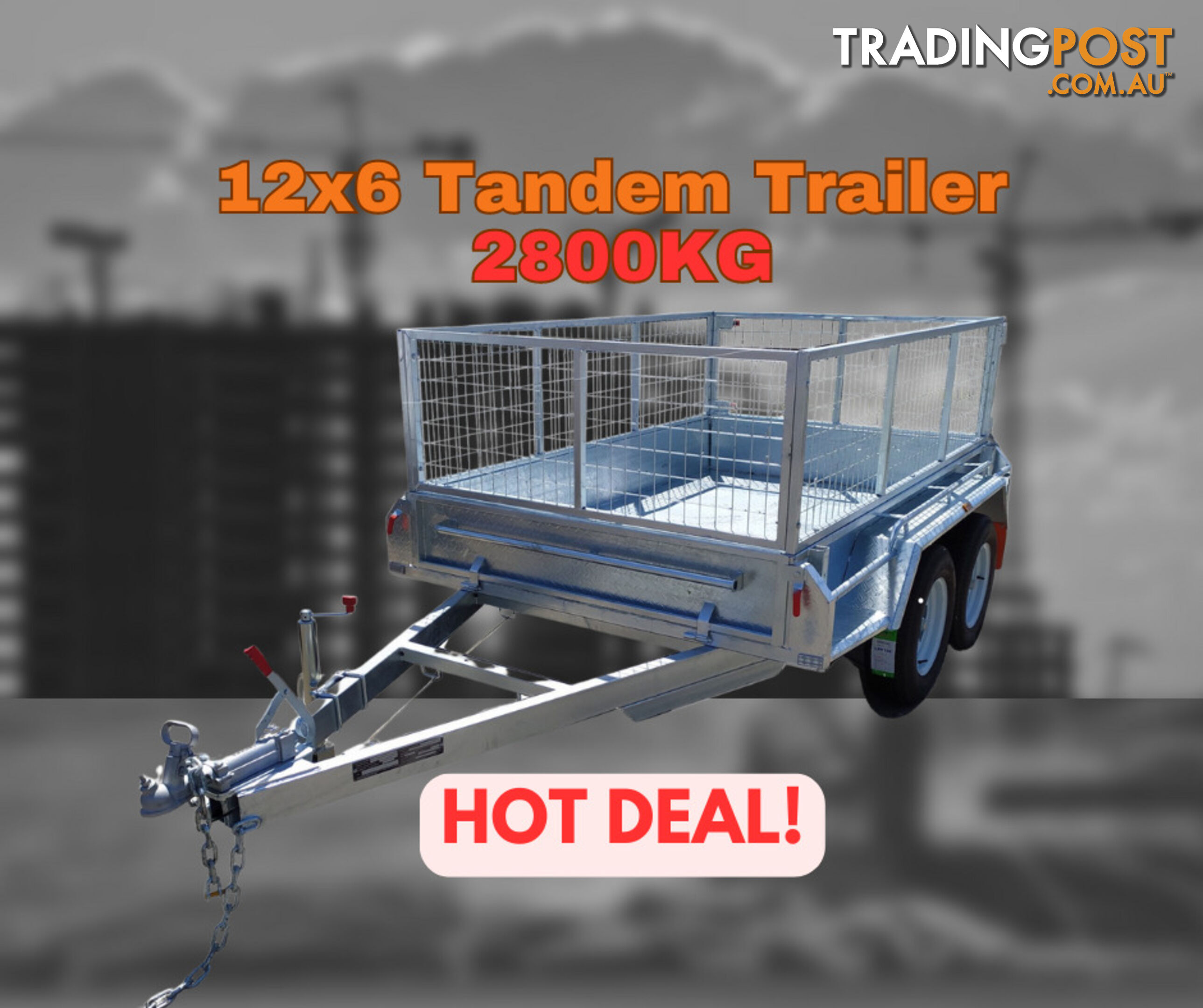 12 x 6 Cage Trailer