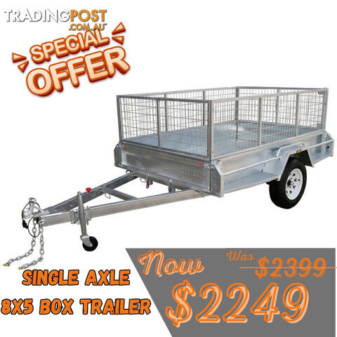 8x5 Cage Trailer