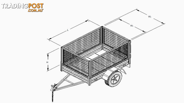 7x5 Trailer Cage - photo 2 of 3