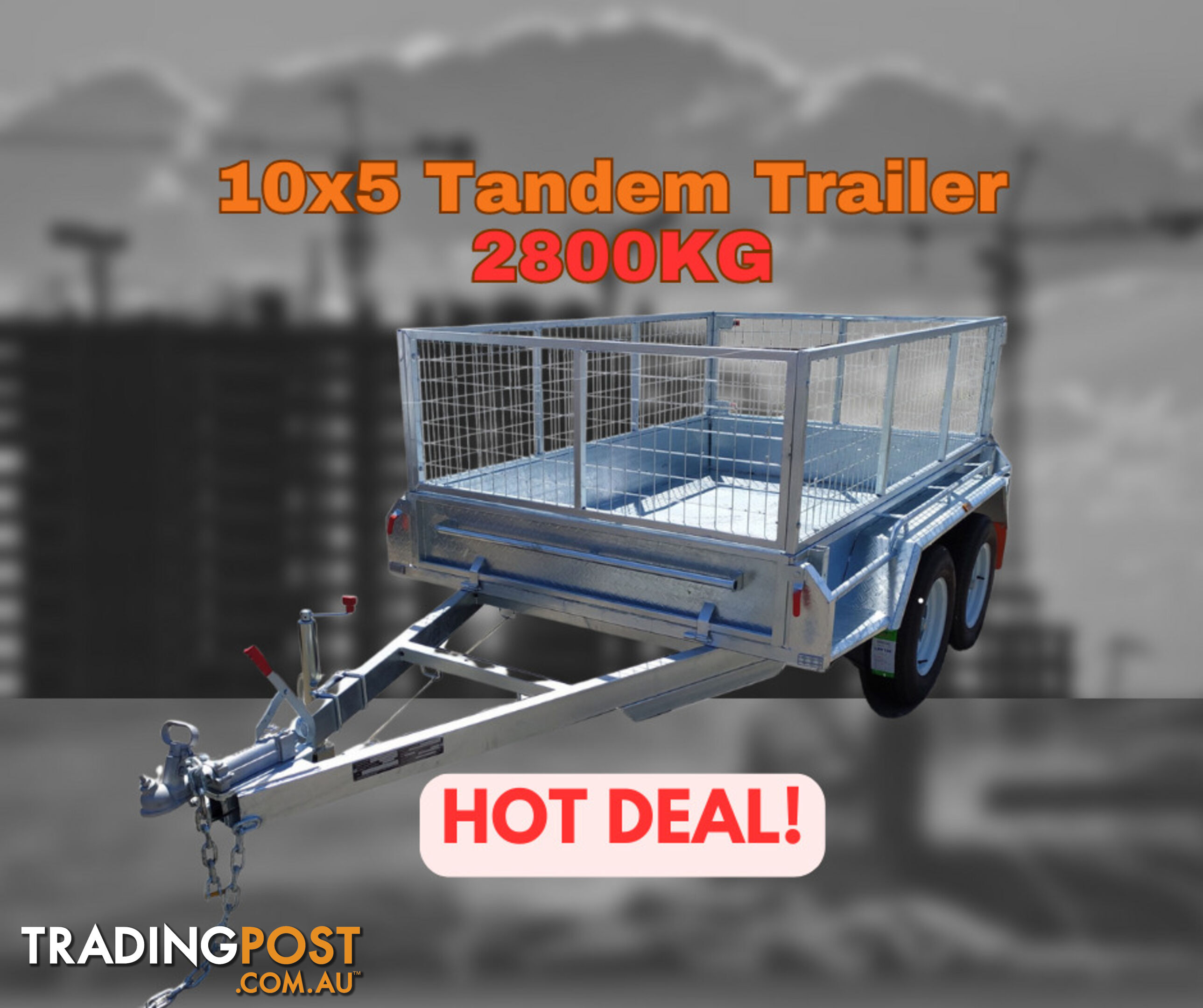 10x5 Tandem Trailer with Electric Brakes