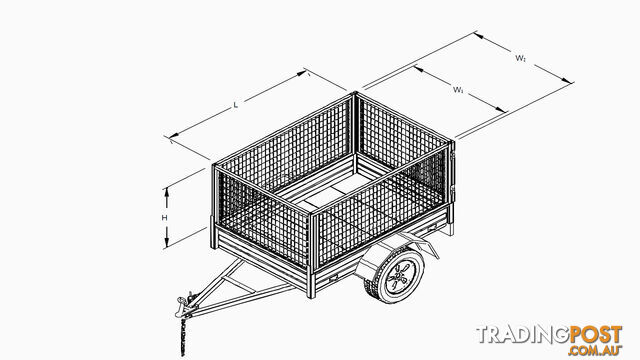 8x5 Trailer Cage - photo 2 of 3
