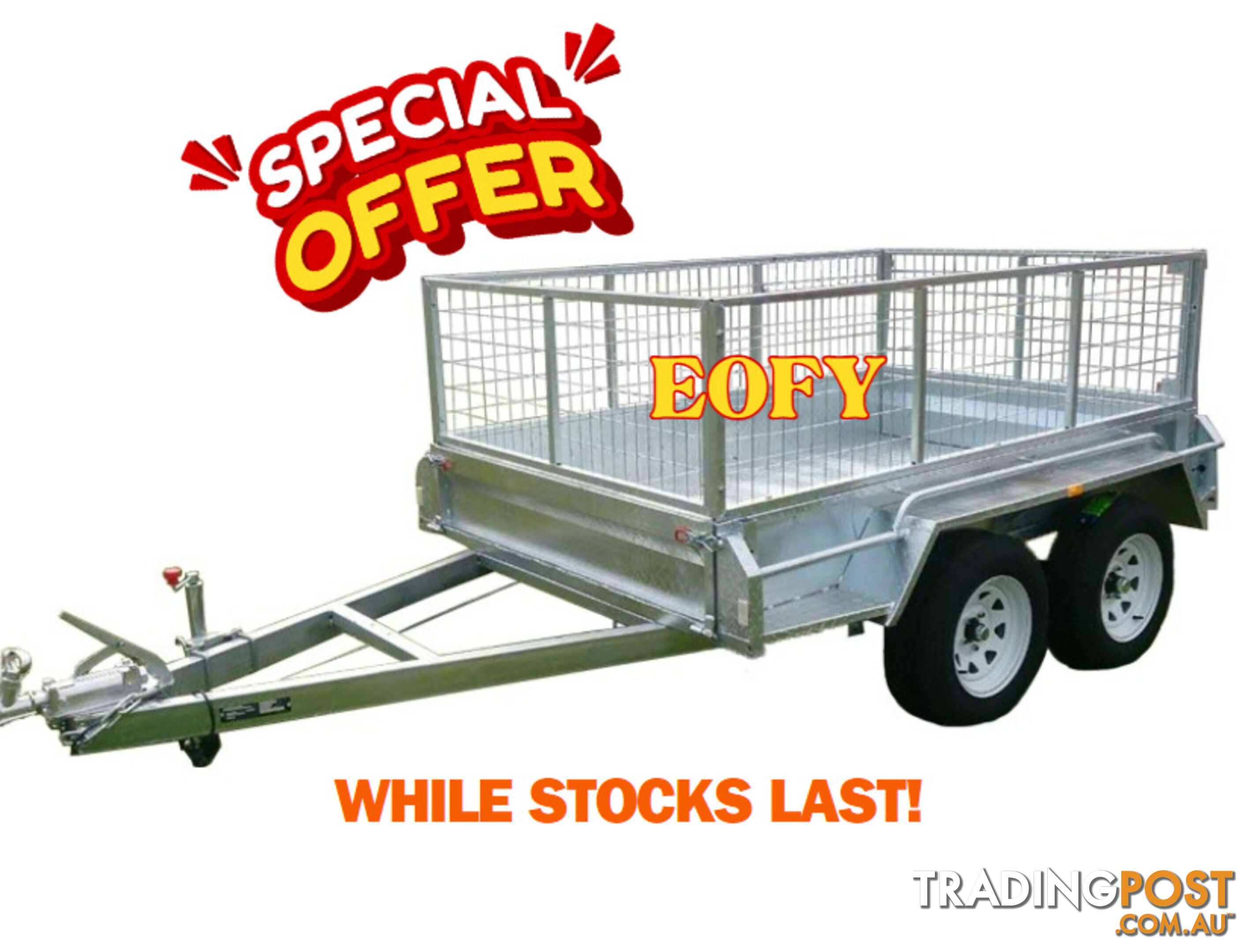 10x5 Tandem Box Trailer