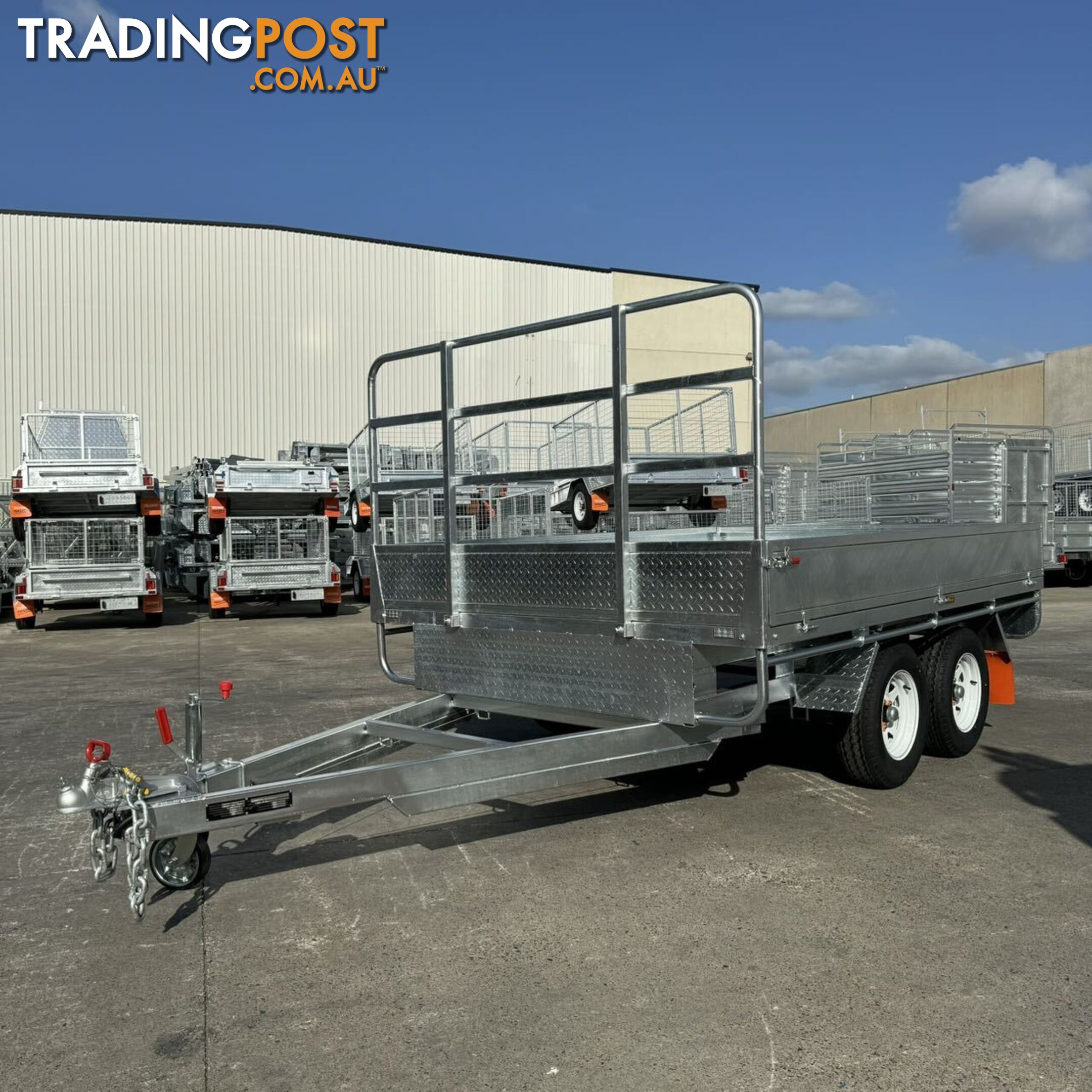 10x7 Flat Top Tandem Trailer