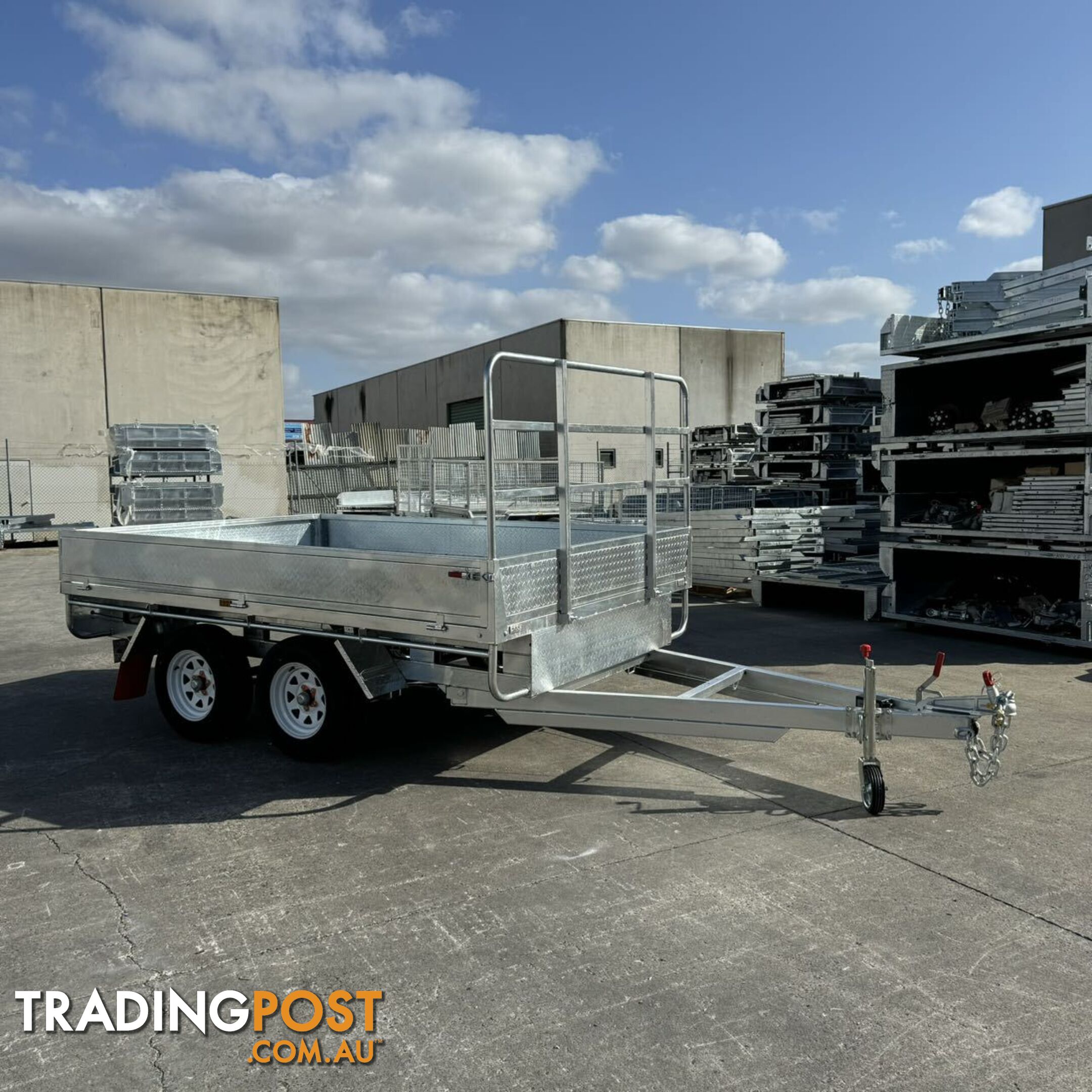 10x7 Flat Top Tandem Trailer