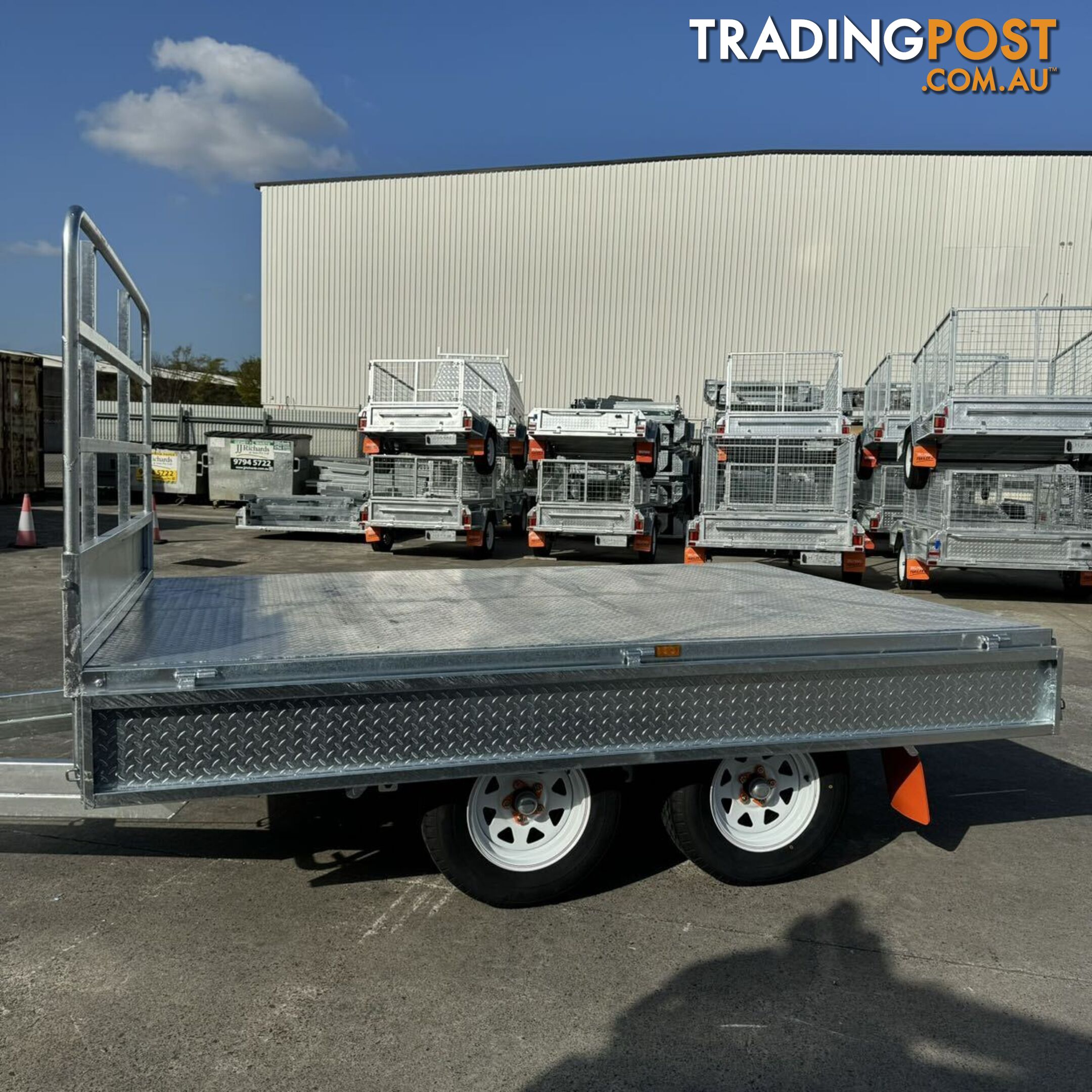 10x7 Flat Top Tandem Trailer