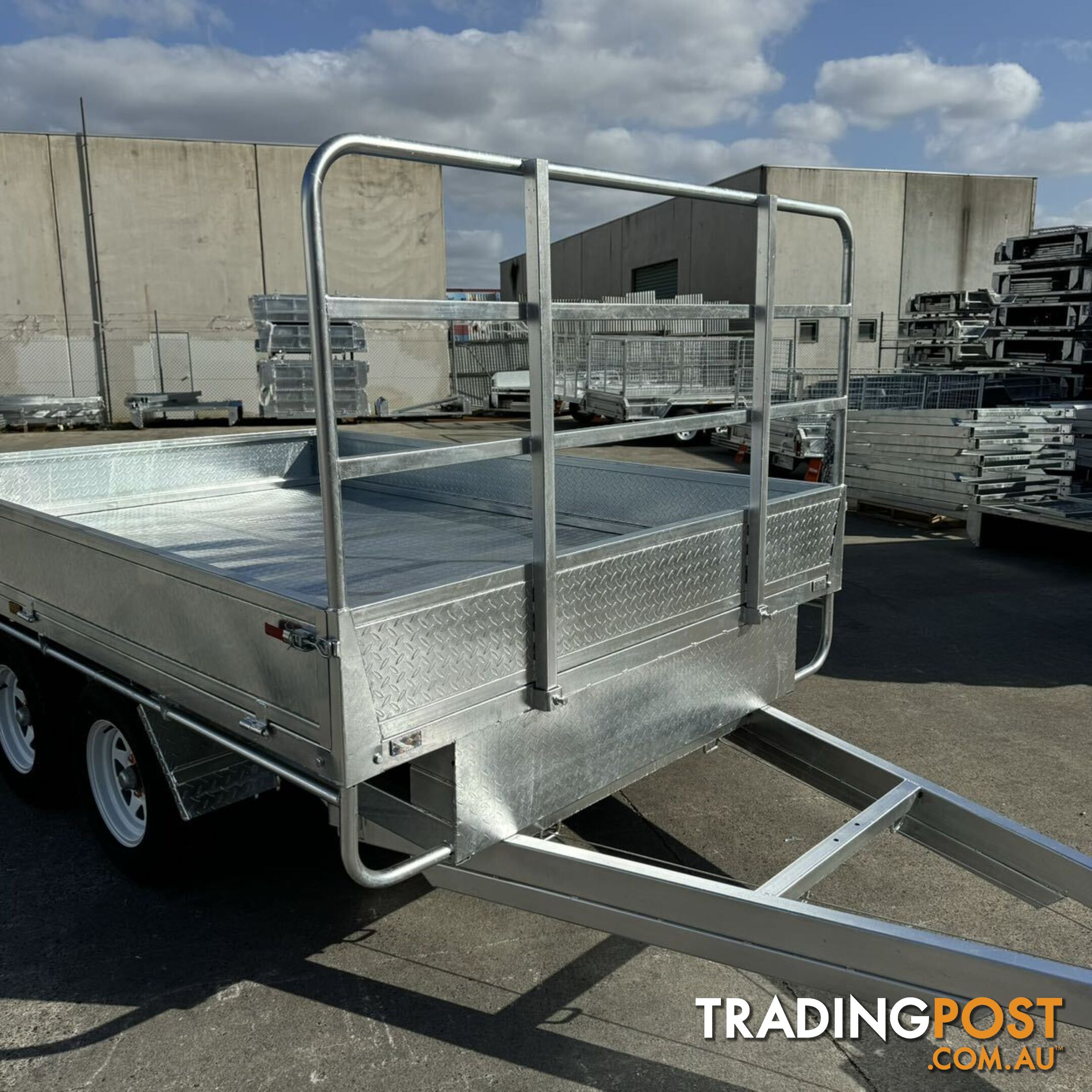 10x7 Flat Top Tandem Trailer