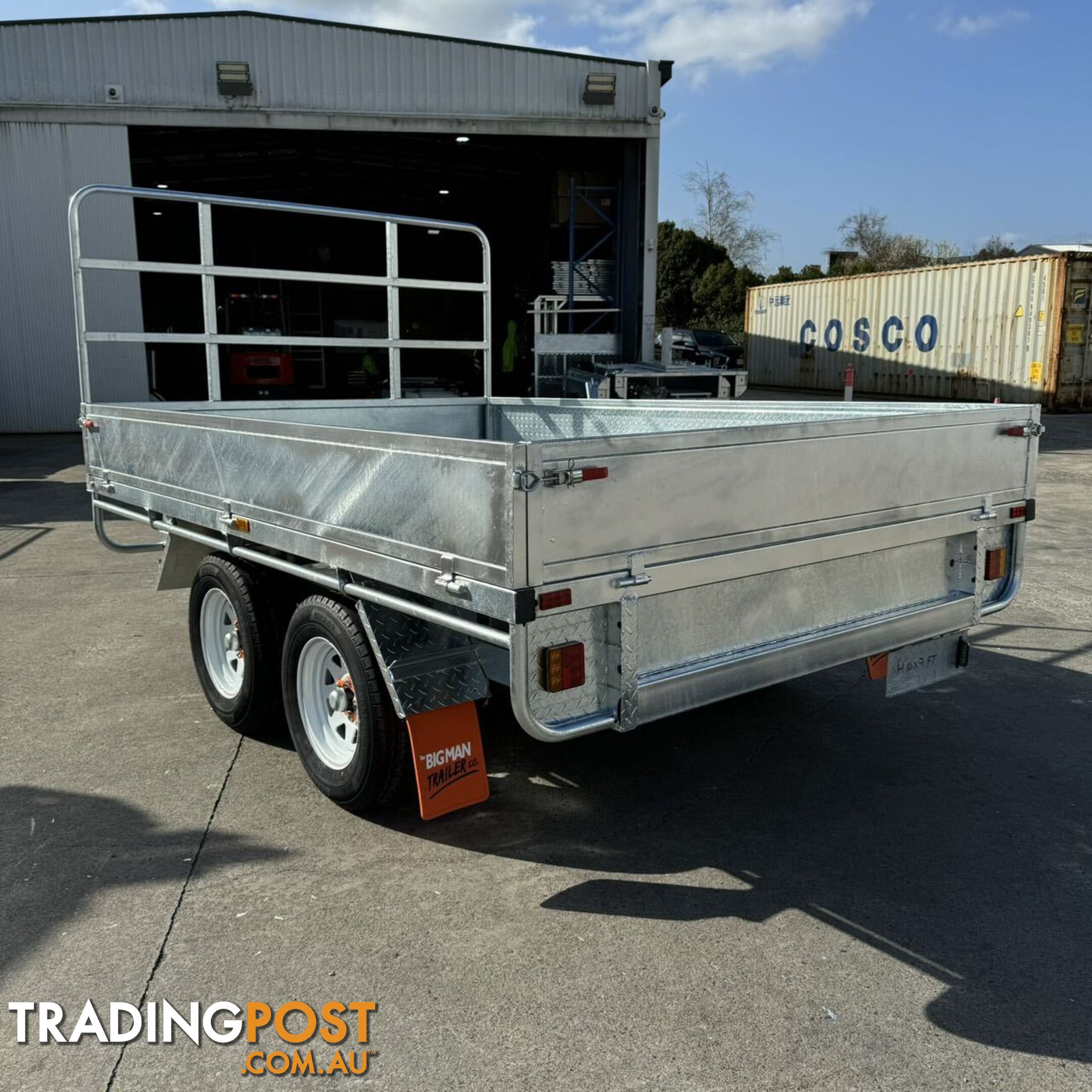 10x7 Flat Top Tandem Trailer