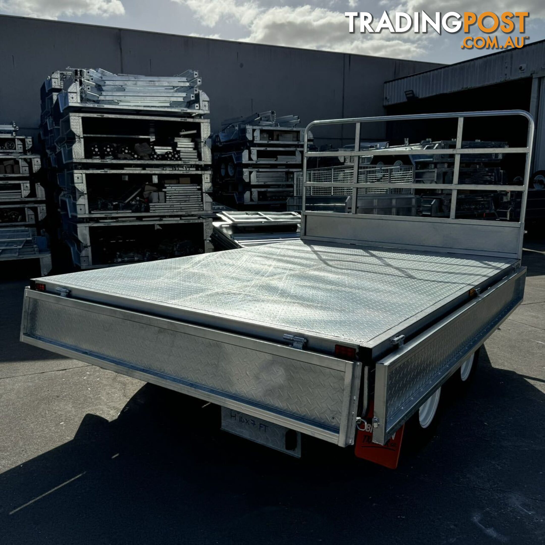 10x7 Flat Top Tandem Trailer