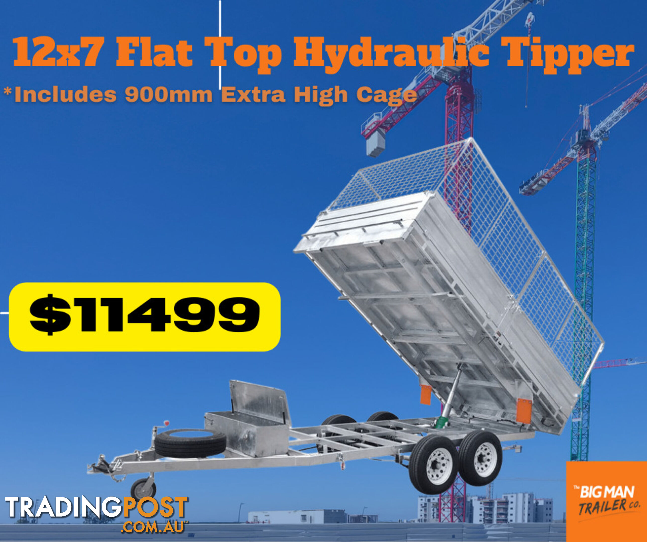 12x7 Tipper Trailer