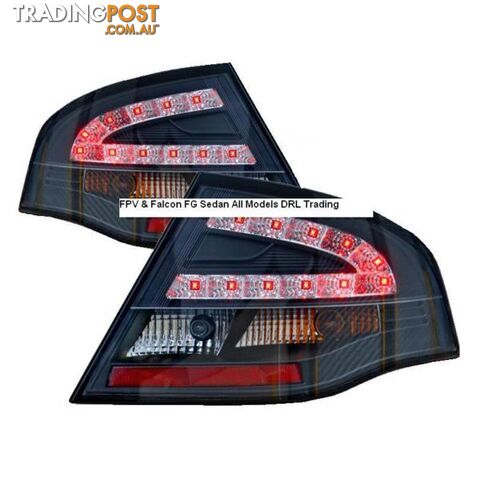 Ford FPV Falcon FG Sedan Black LED Tail Lights XR6 XR8 XT G6