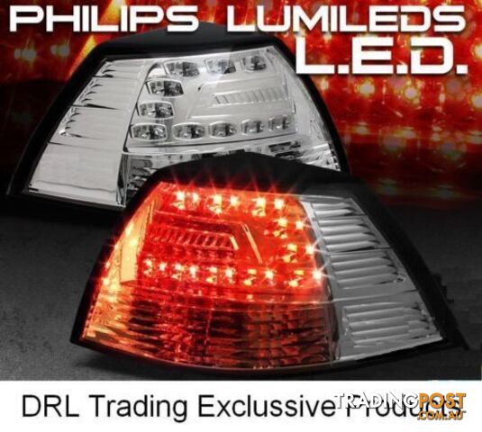 Holden Commodore VE SS SV6 SSV New LED CHROME CLEAR TAIL LIGHTS