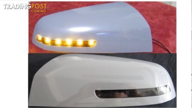 Holden Commodore All VE Models Raw Grey mirror covers with LEDs