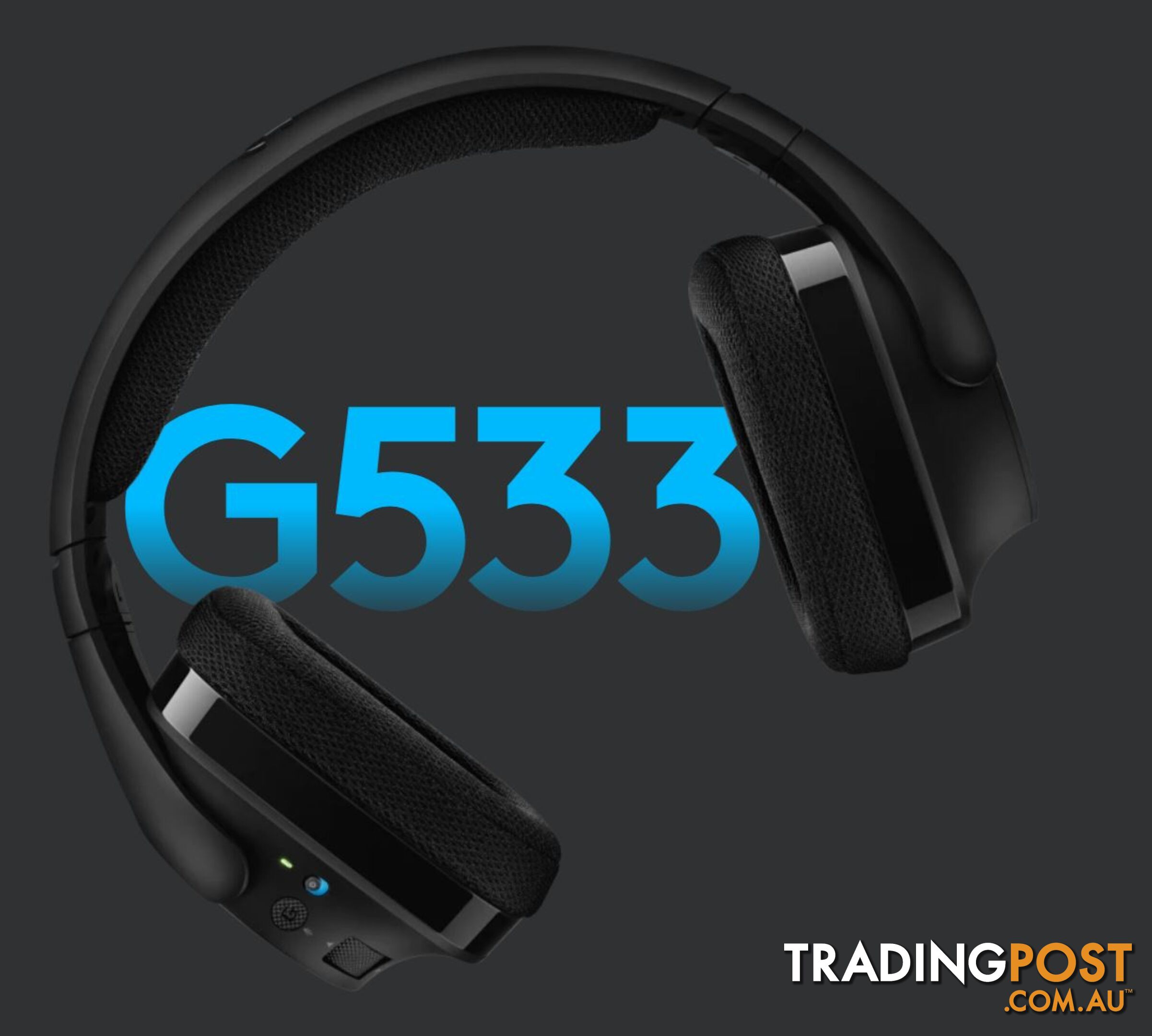 Logitech G533 DTS Headphone:X 7.1 Wireless Surround Gaming Headset Pro-Gâ¢ Audio Gaming Performance 15 Hour Battery Life Noise-Cancelling - SPLT-G533