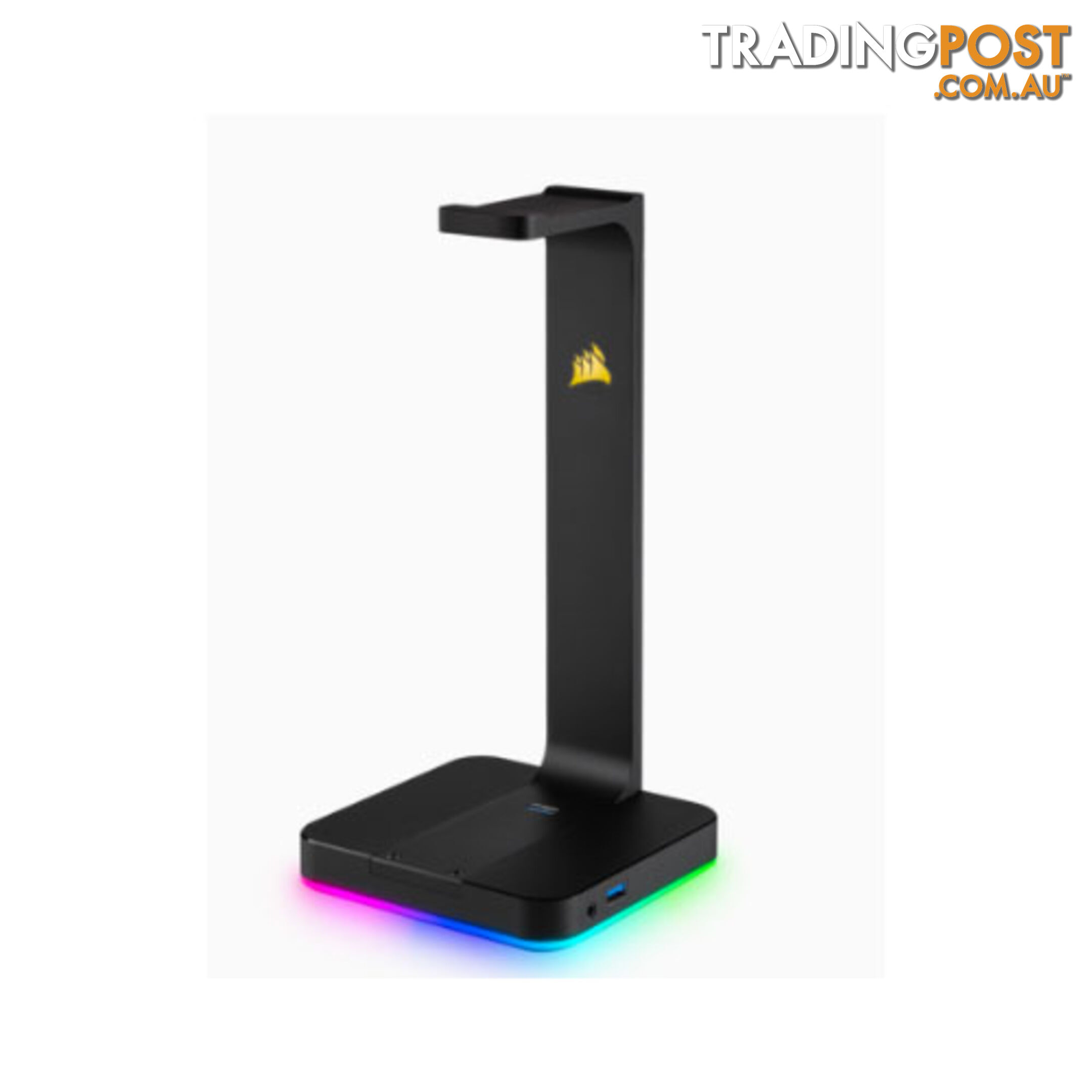 Corsair Gaming ST100 RGB â Headset Stand with 7.1 Surround Sound. Built in 3.5mm analog input. Dual USB 3.1 ports. - SPCA-ST100RGB