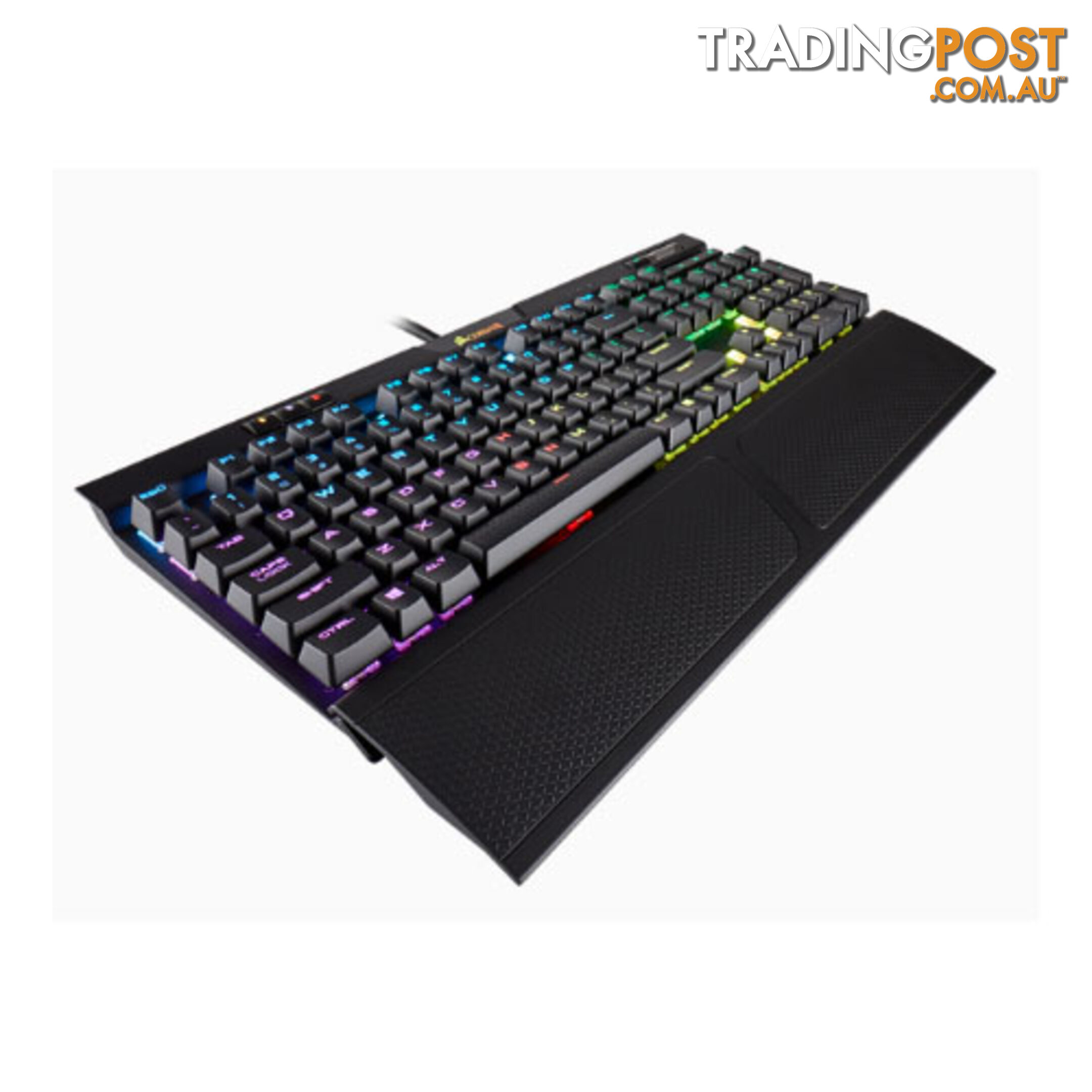 Corsair K70 MK.2 RGB Gamingâ¢ Cherry MX Silent, USB Pass-Through Port, Backlit RGB LED, Mechanical Keyboard - KBCH-K70MK2RGB-ST