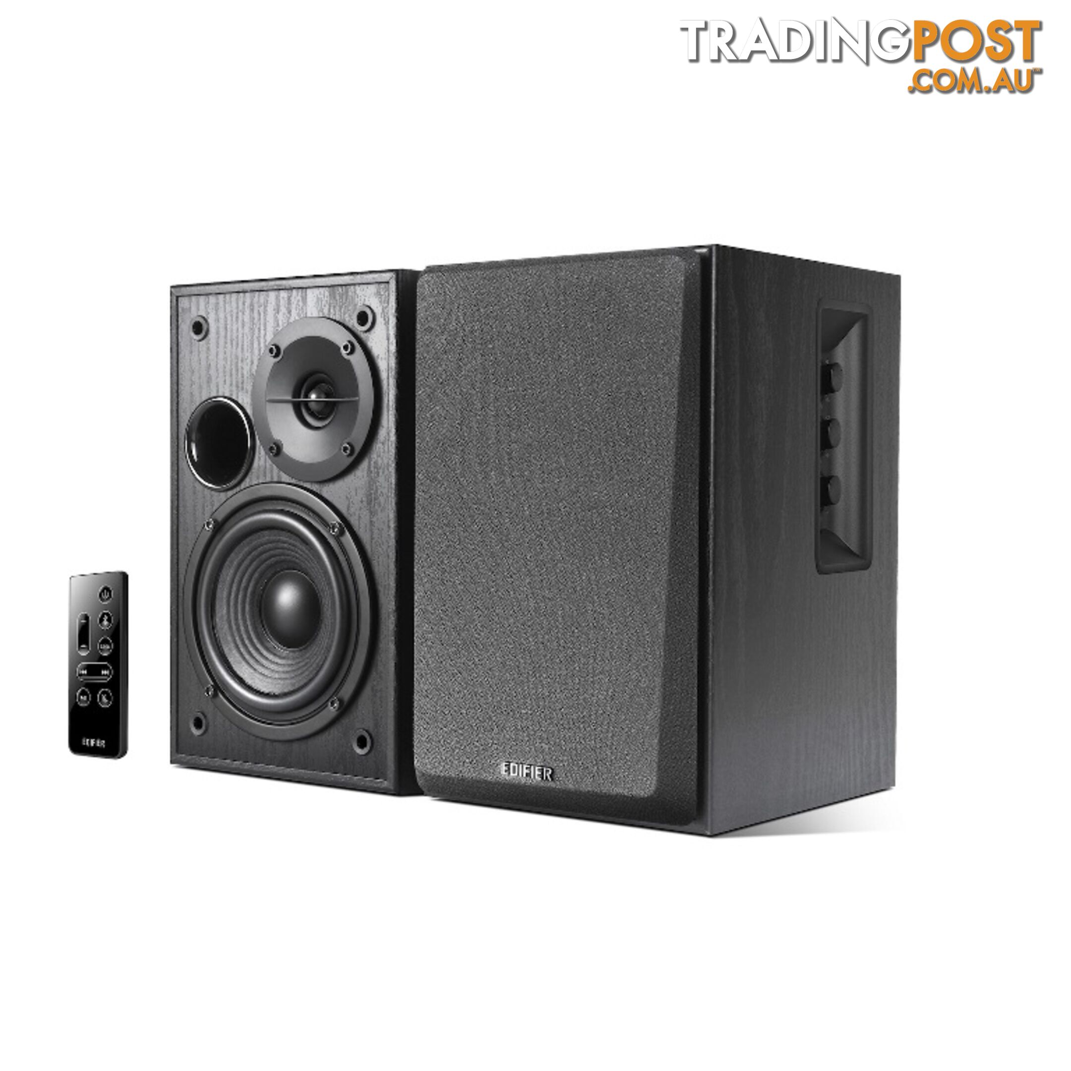 Edifier R1580MB â 2.0 Lifestyle Active Bookshelf Bluetooth Studio Speakers Black /BT4.0/AUX/Bass/Dual Microphone Input for Social Events and Meetings - SPE-R1580MB-BK