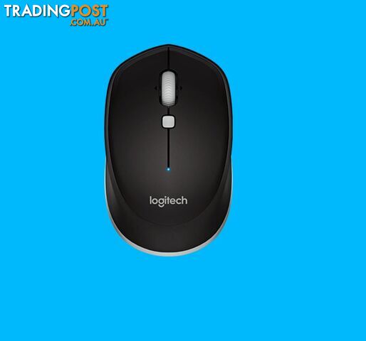 Logitech M337 Black Bluetooth Mouse Blue Compact design Curved shape with rubber grip Smart control and easy navigation - MILT-M337BLK