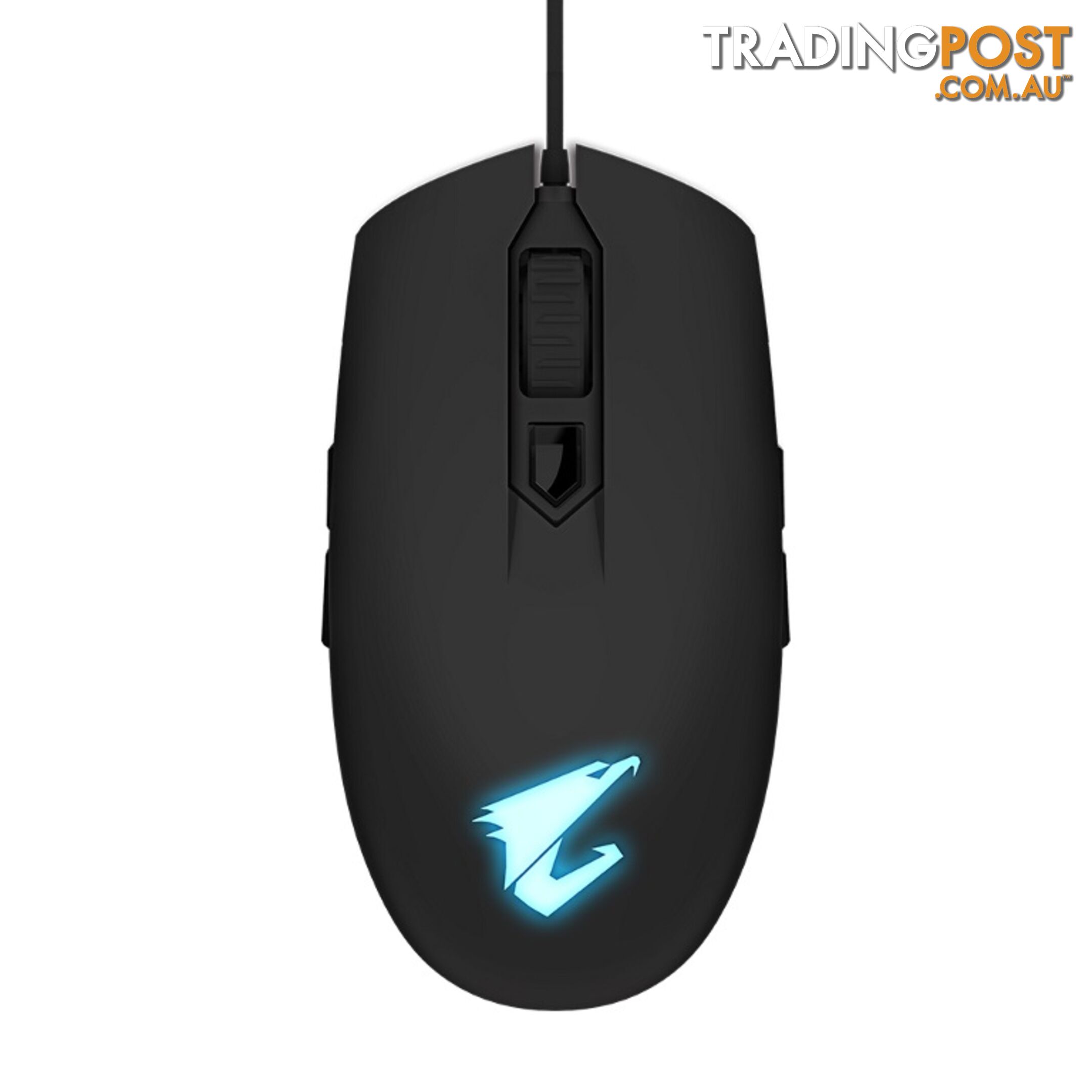 Gigabyte AORUS M2 Optical Gaming Mouse USB Wired 6200 dpi 12500 fps 50g 3D Scroll 50 million click Matte Black RGB Fusion On-the-fly DPI Adjustment - MIG-AORUSM2