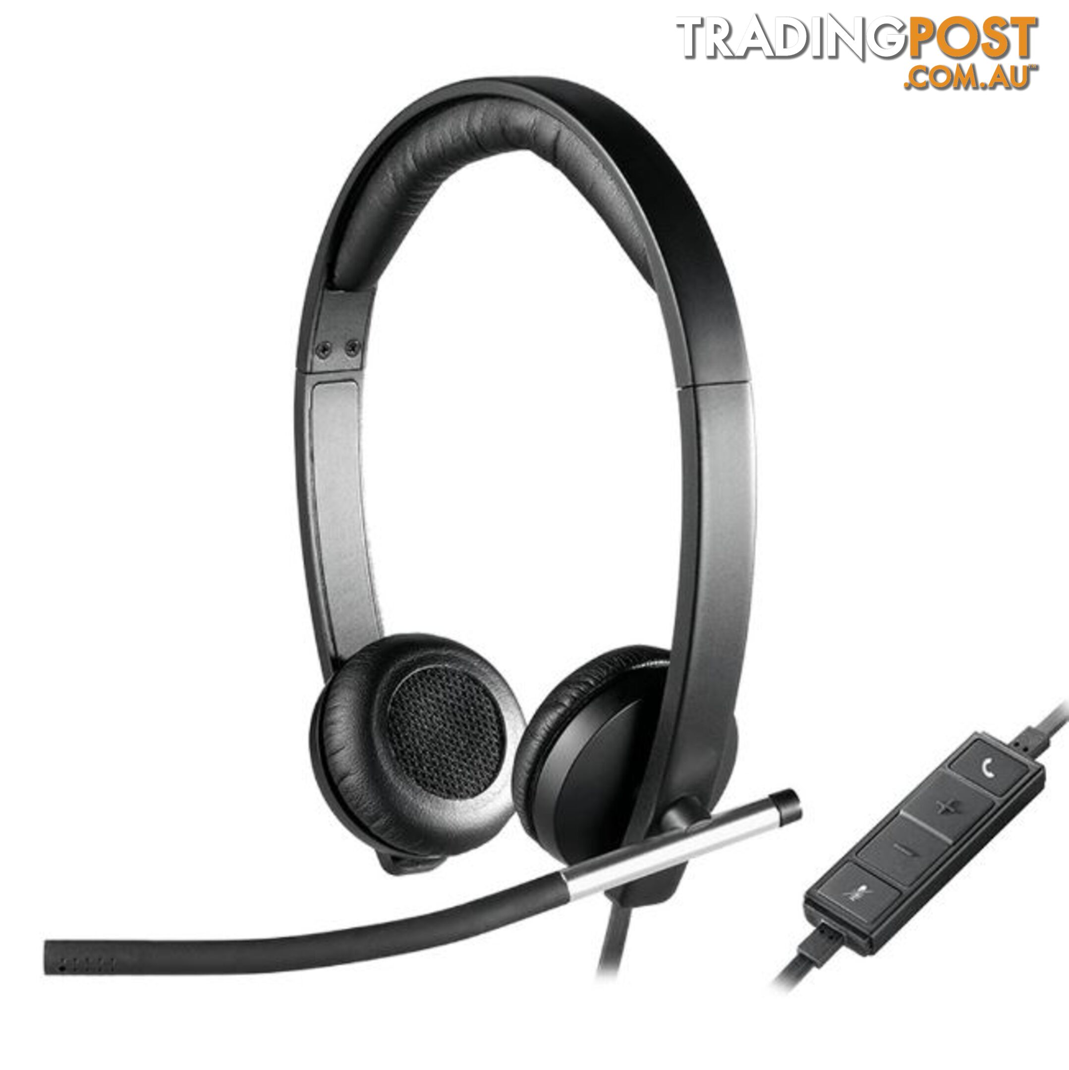 Logitech H650E Wired Headset Stereo with Noise Canceling Microphone business Headband LED no tangle cable - SPLT-H650E