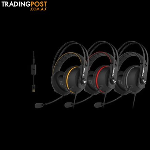 ASUS TUF GAMING H7 RED PC/ PS4 Gaming Headset with Onboard 7.1 Virtual Surround (LS) - SPA-TUF-H7-RED