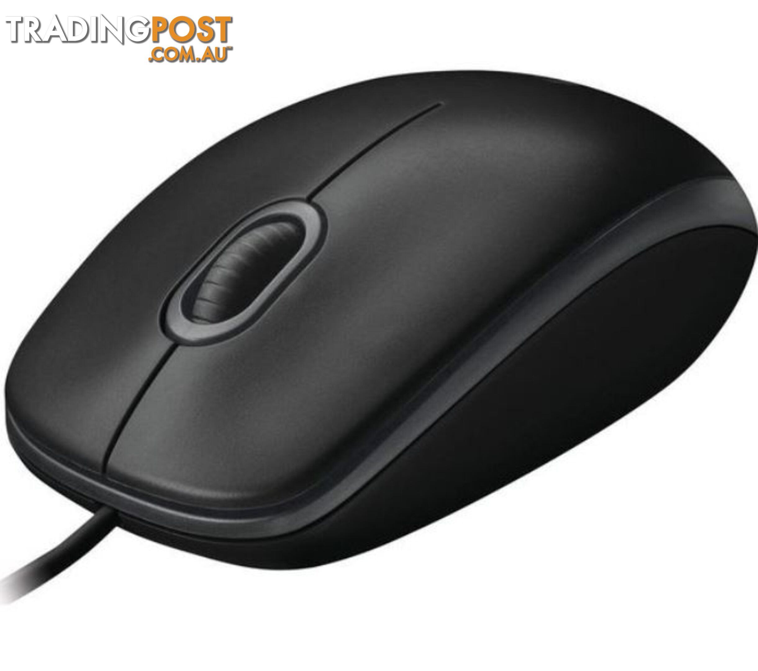 Logitech B100 Optical USB Mouse 800dpi for PC Laptop Mac Tux Full Size Comfort smooth mover 3yr wty - MILT-B100