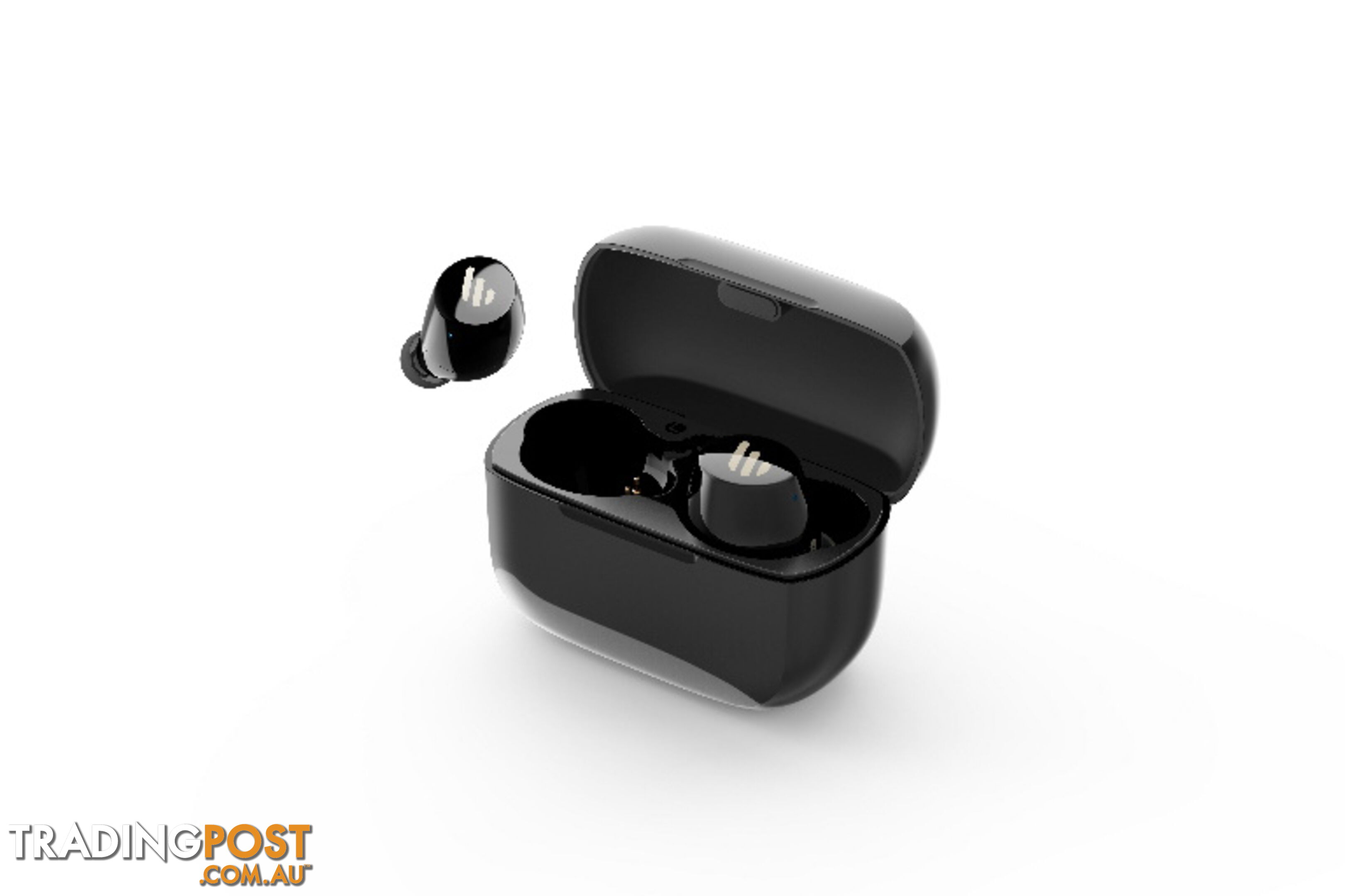 Edifier TWS1 Bluetooth Wireless Earbuds â BLACK/Dual BT Connectivity/Wireless Charging Case/12 hr playtime/9 hr Charge/8mm Magnetic Driver - SPE-TWS1-BK