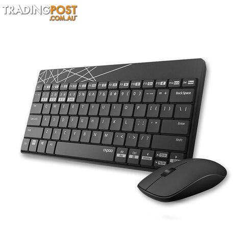 RAPOO 8000M Compact Wireless Multi-mode Bluetooth, 2.4Ghz, 3 Device Keyboard and Mouse Combo - MIRP-8000M