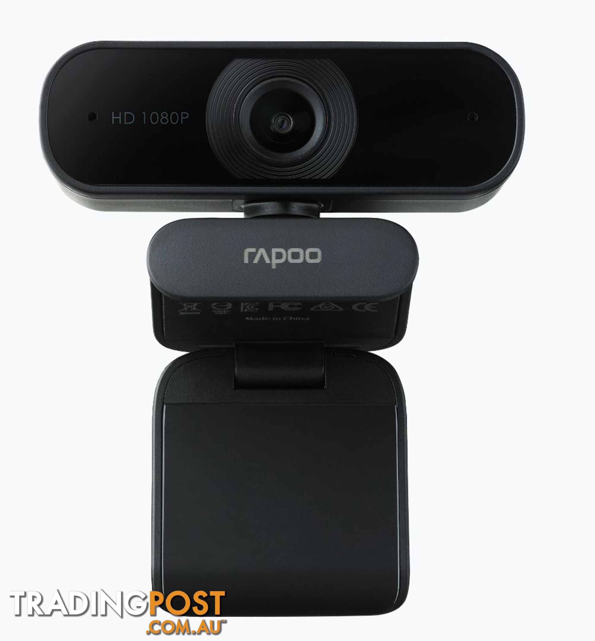 RAPOO C260 Webcam FHD 1080P/HD720P, USB 2.0 Compatible Win7/8/10, Mac OS X 10.6 or above, Chrome OS and Android V5.0 or above â Ideal for TEAMS, Zoom - VIRP-C260