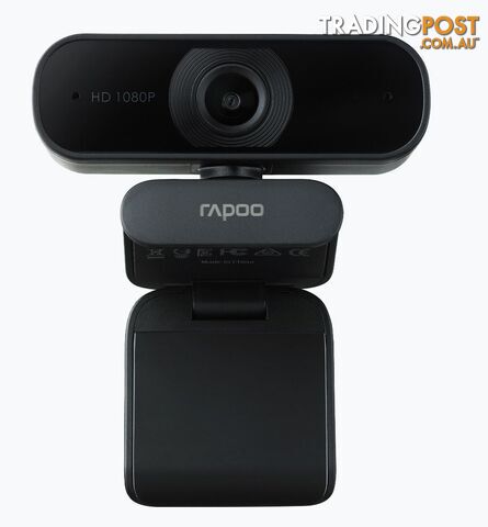 RAPOO C260 Webcam FHD 1080P/HD720P, USB 2.0 Compatible Win7/8/10, Mac OS X 10.6 or above, Chrome OS and Android V5.0 or above â Ideal for TEAMS, Zoom - VIRP-C260