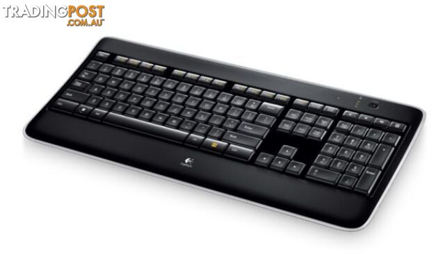 Logitech K800 Wireless Keyboard Adjustable Backlit Illumminum Hand Proximity Detection PerfectStroke key system 3yr wty - KBLT-K800
