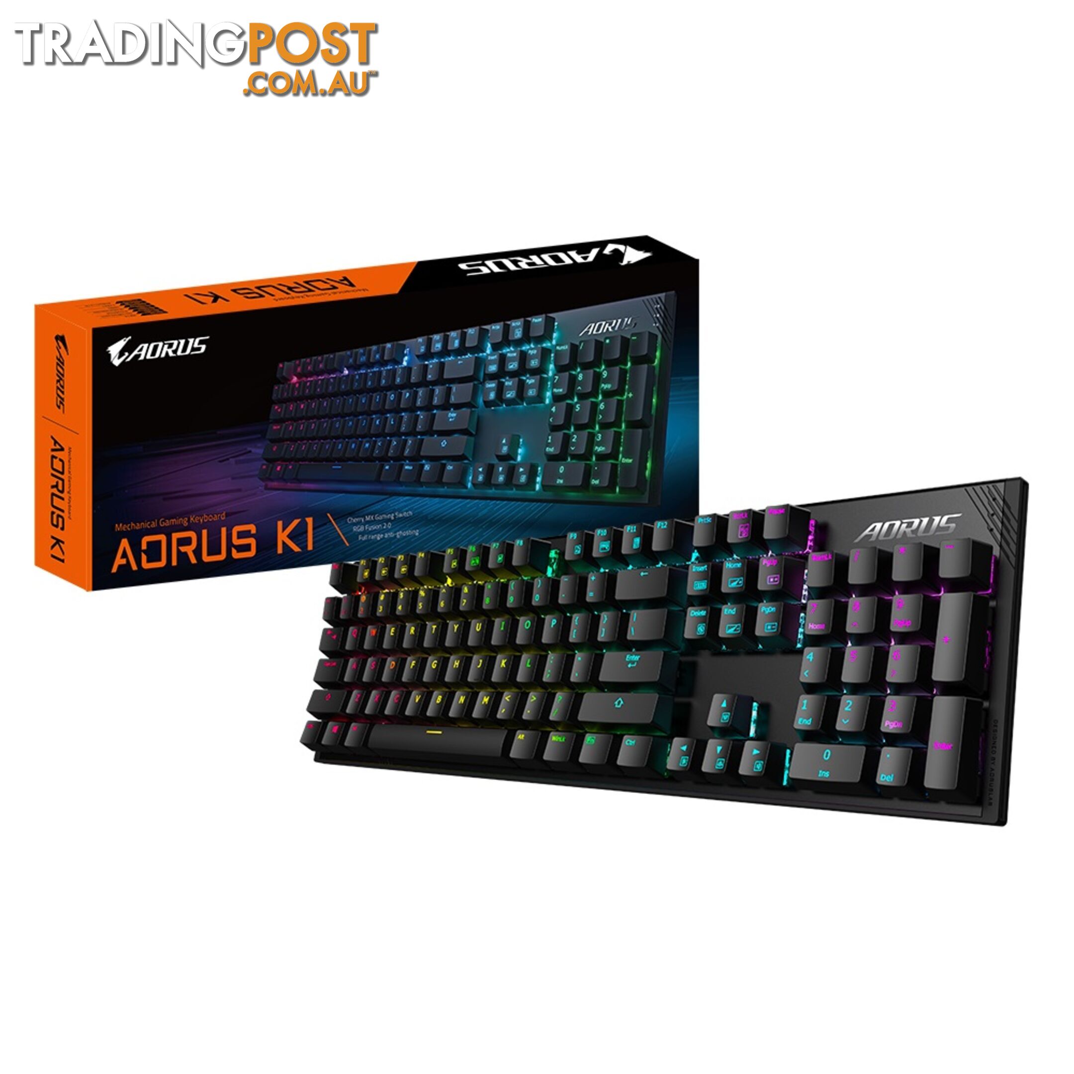 Gigabyte AORUS K1 Aorus Cherry Red Mechanical keyboard/RGB Fusion (per key) - KBG-AORUSK1