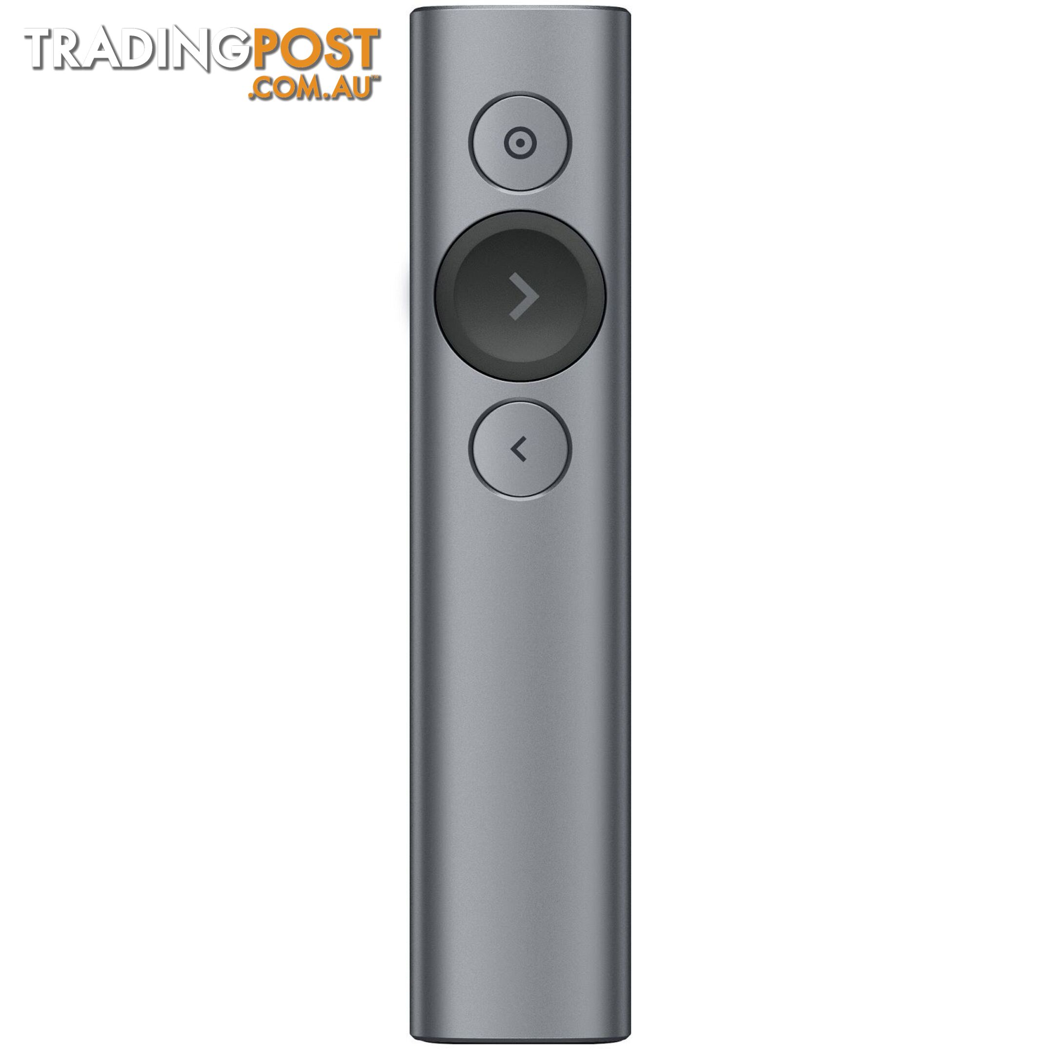 Logitech Spotlight Presentation Remote Slate 2.4GHz dual Connectivity Bluetooth or USB 30m Range LED 3D accelerometer & Gyrpscope 1 year wty - MILT-SPTLGHTPRERMSLT