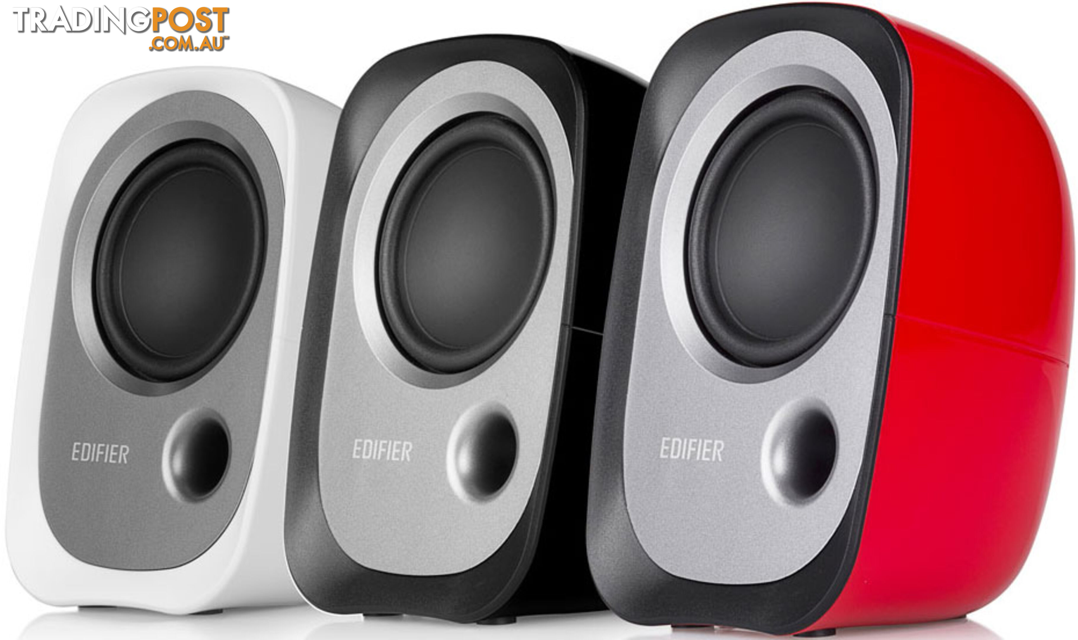 Edifier R12U USB Compact 2.0 Multimedia Speakers System (Red) â 3.5mm AUX/USB/Ideal for Desktop,Laptop,Tablet or Phone - SPE-R12U-RD