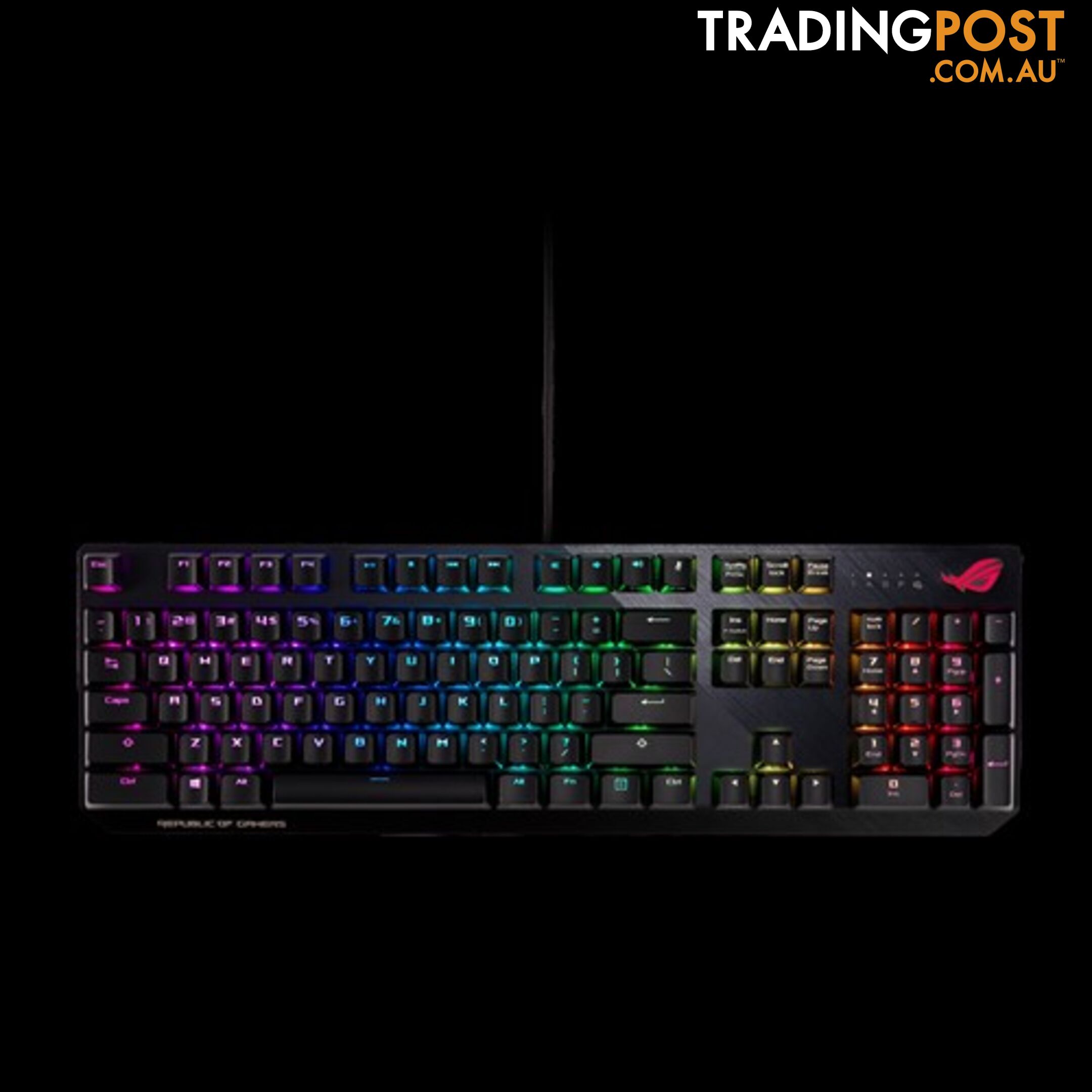 ASUS XA02 STRIX SCOPE RD RGB Wired Mechanical Gaming Keyboard, Cherry MX switches, Aluminum Frame - KBA-STRIX-SCOPE-RD