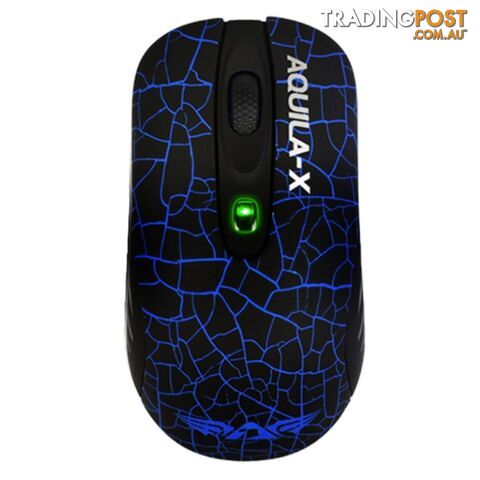 Armaggeddon Aquila X2m Mouse LED Effect/4xButton/Nylon Cord - MIAR-X2CBLUE