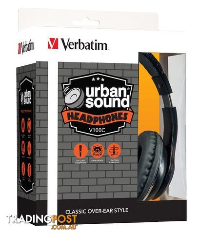 Verbatim Stereo Headphone Classic â Black - SPH-65066