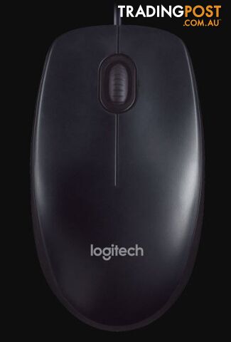 Logitech M90 USB Wired Optical Mouse 1000dpi for PC Laptop Mac Full Size Comfort smooth mover â OEM - MILT-M90-C