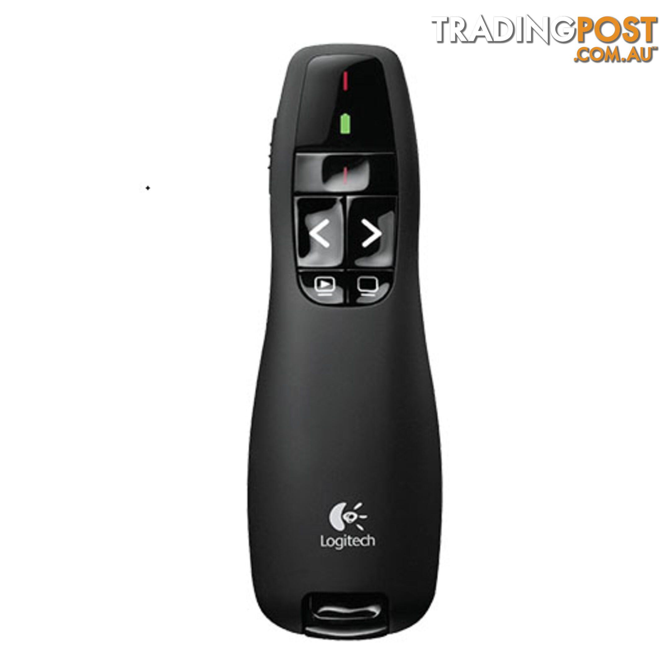 Logitech R400 Wireless Presenter, 15m Range, Red laser pointer Battery indicator Plug-and-play wireless receiver - MILT-R400