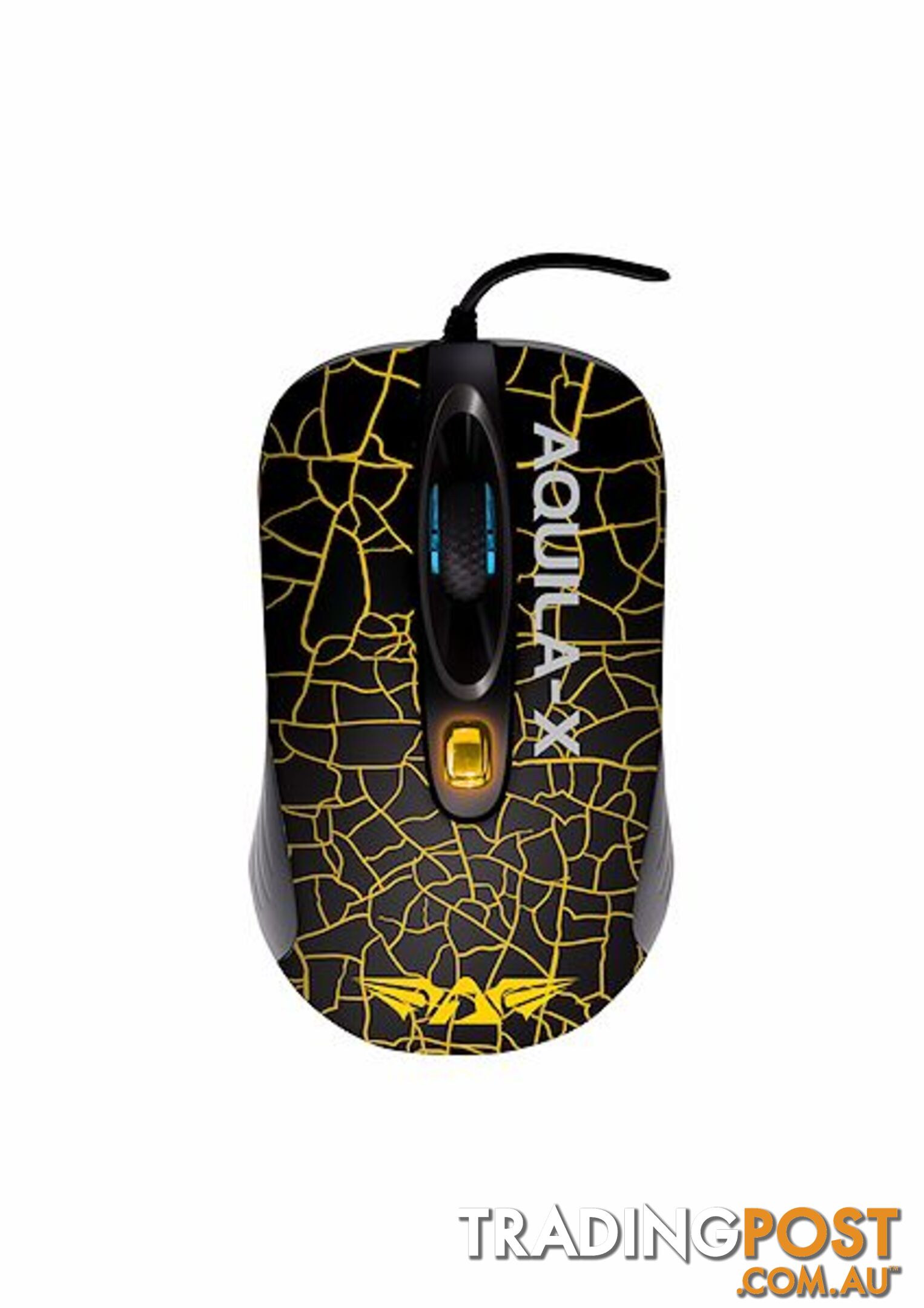 Armaggeddon Aquila X2m Mouse LED Effect/4xButton/Nylon Cord - MIAR-X2MYELLOW