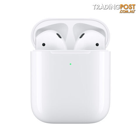 Apple AirPods with Wireless Charging Case â Automatically on, automatically connected, Dual beamforming microphones - MP-ACC-AIRPODWLCRG